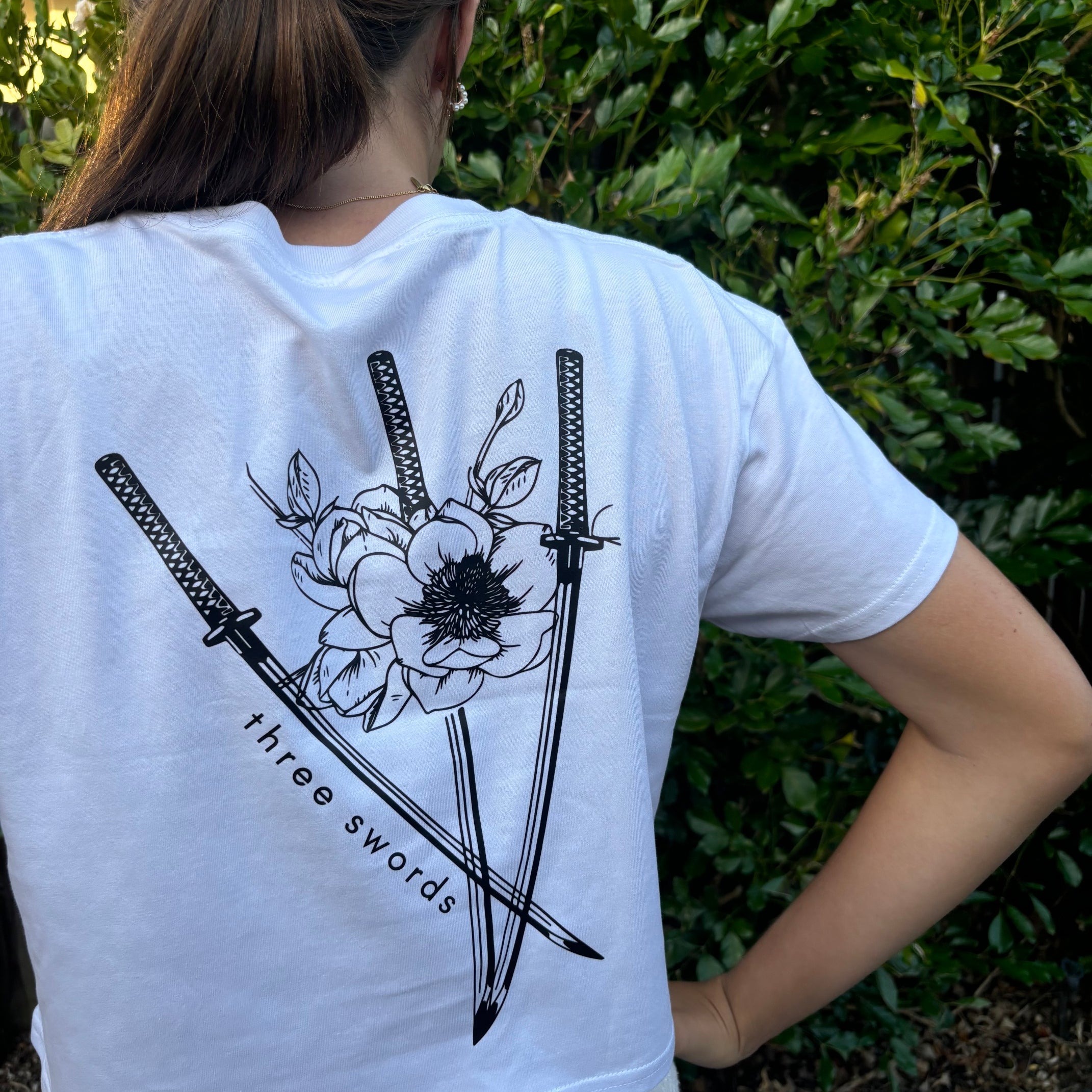 Women's Three Swords Crop Tee